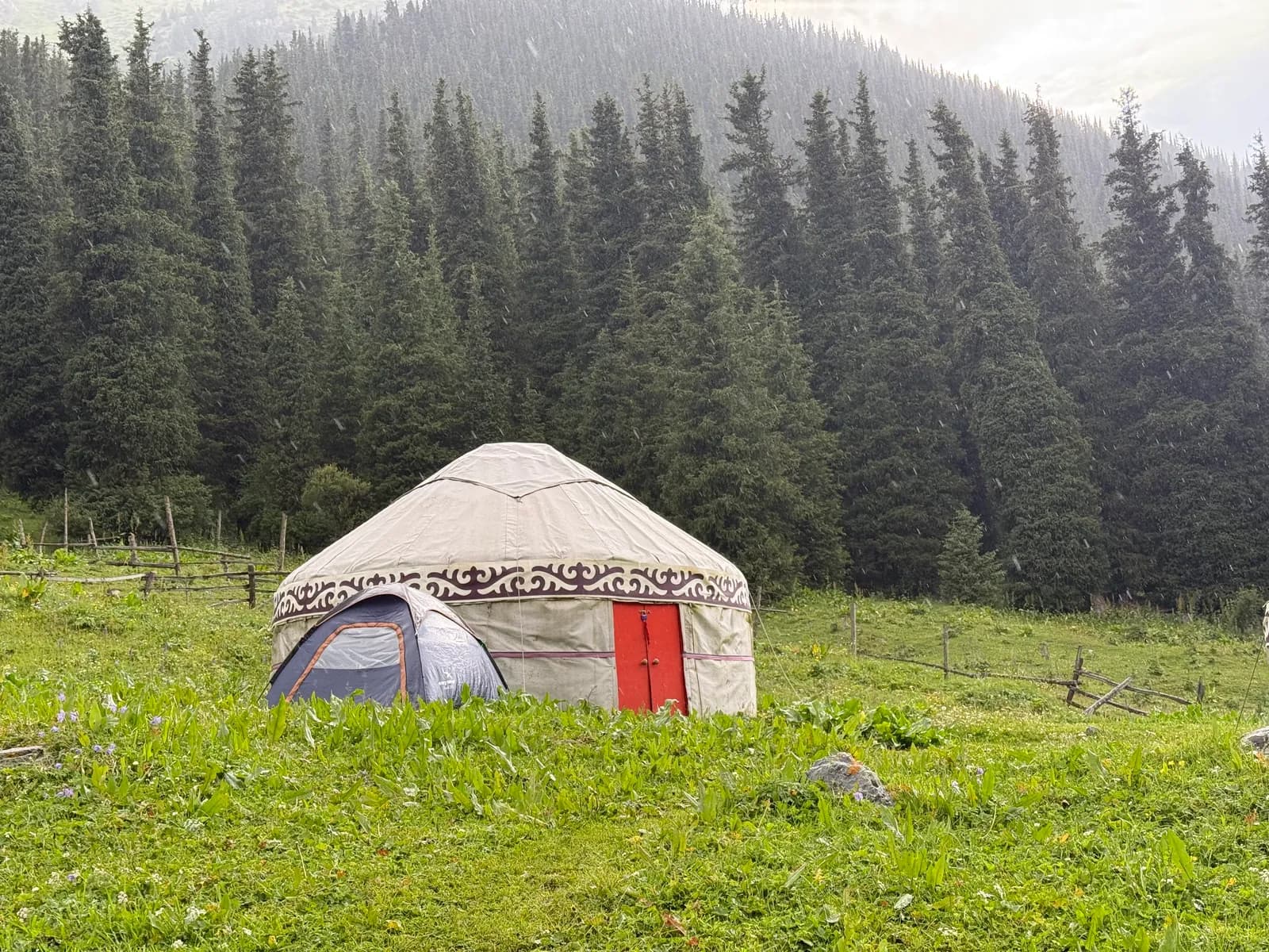 Altyn Arashan valley near Karakol, Kyrgyzstan