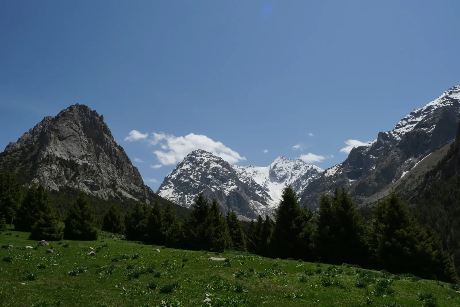 Mountain landscape in Kara-Koy, Nookat District, Kyrgyzstan